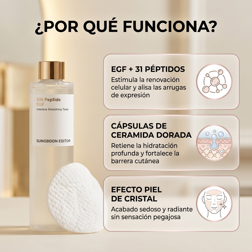 Celvea EGF Tox Toner | Tónico antiarrugas y reafirmante | K-Beauty